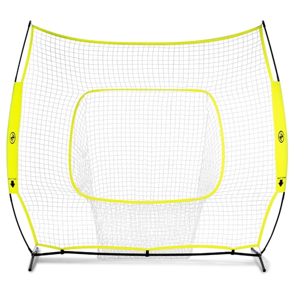 Athletic Works 7 ft. x 7 ft. Hit and Pitch Training Net for Baseball and Softball, with Carry Case
