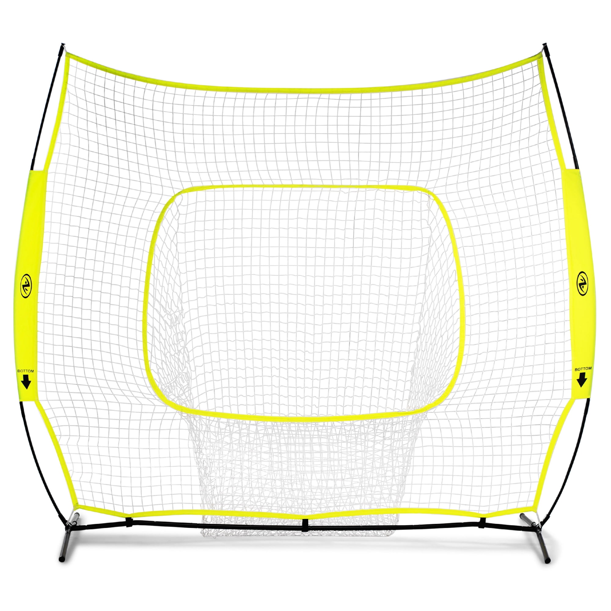 Athletic Works 7 ft x 7 ft Hit and Pitch Training Net with Strike Zone Target