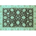 thumbnail image 1 of Ahgly Company Indoor Rectangle Oriental Light Blue Traditional Area Rugs, 2' x 5', 1 of 4