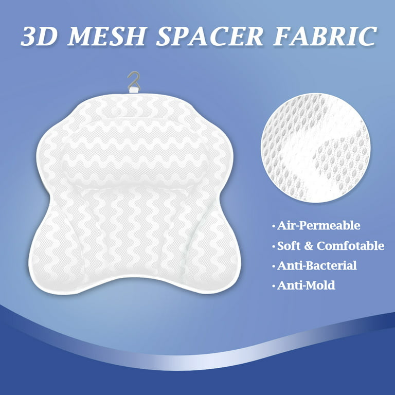 3d Spacer Mesh Full Body Bathtub Pillow With Mat - Buy 3d Spacer Mesh Full  Body Bathtub Pillow With Mat Product on