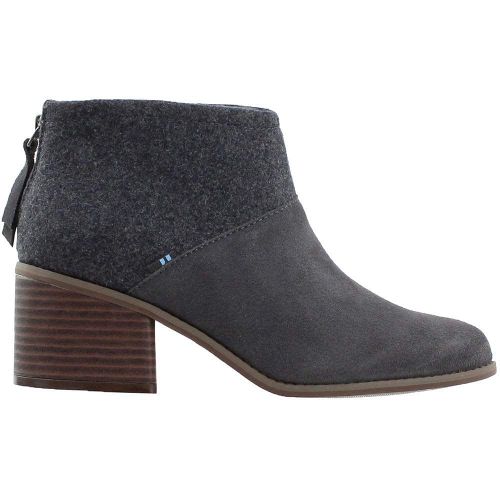 desert taupe suede and felt women's lacy booties