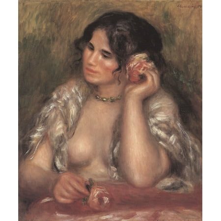 - Framed Art for Your Wall Renoir, Pierre -Auguste - Gabrielle with a Rose 10 x 13 Frame