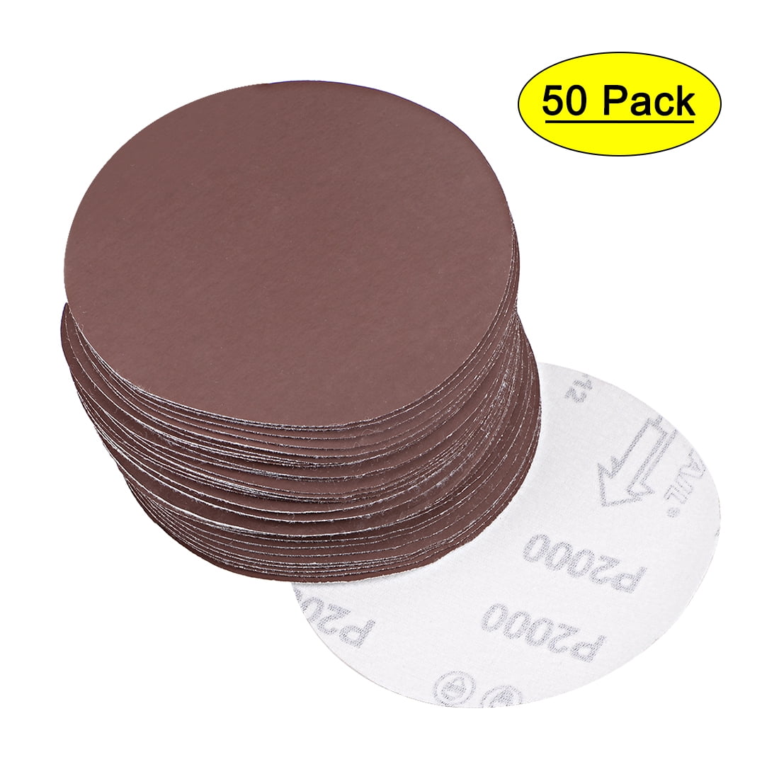 5Inch Sanding Disc 2000 Grits Aluminum Oxide Flocking Back Hook and