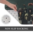 thumbnail image 6 of Fuzoiu Stylish Avian Gathering Print Door Mat Outdoor Indoor Welcome Mats, Front Doormat,Flannel Non Slip Durable Entrance Rugs for Front Door, Inside Outside Entry, Porch, Resist Dirt,16x24in, 6 of 7