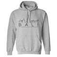 thumbnail image 1 of Skyline Bali Hoodie Sweatshirt Unisex 4X-Large Grey, 1 of 5