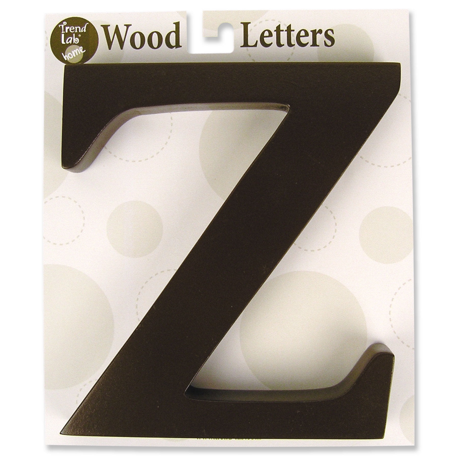 Trend Lab Tall Brown Letter 'Z' ( Can Stand Alone On A Shelf Or Hang On ...