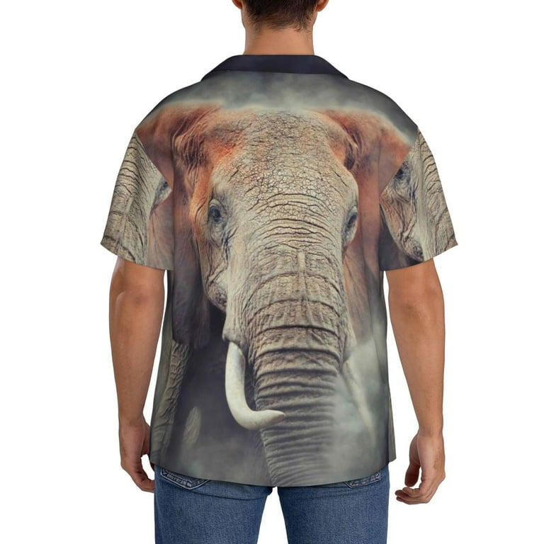 elephant dress shirt Amazon.com: Elephant Sunset Print Men's Casual Shirts,Short Sleeve Dress Shirts for Men, Stylish Button Down Shirts : Clothing, Shoes & Jewelry