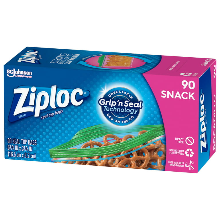 Ziploc Brand Snack Bags, 90 Count, Size: 90 Bags