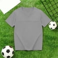 thumbnail image 6 of Tsesme Boys Sports T-Shirt, V-Neck Short Sleeve Tee, Summer Loose Mesh Breathable Workout T-Shirt Daily Wear 5T, 6 of 8