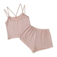 thumbnail image 7 of BRICH Women's Elegant Sleeveless Cami Tops and Shorts 2 Piece Sleepwear Sets with Breathable Comfort Outfits Purple XL, 7 of 7