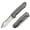 Green, variant on Kansept Superhawk Folding Pocket Knife 3.89''CPM S35VN Blade,Titanium and Carbon Fiber Handle,K1084B2