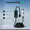 thumbnail image 2 of SOPHTRANS Level 2 EV Charger,10 to 40 Amp with J1772 NEMA 14-50 Heavy-duty (8AWG), Wall Mounted & Portable Electric Car Charger with WiFi (100-240V,25ft), 2 of 6