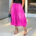 thumbnail image 4 of Karymi Biker Shorts Women Elastic Smocked High Waist Capri Jeans, Baggy Balloon 7/8 Length Cropped Pants, Elastic Cuffed Hem Denim Culottes With Side Pockets Summer Outfits, 4 of 6