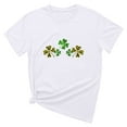 thumbnail image 5 of Puntoco Short Sleeve Women Tops Clearance 2025,Womens St Patrick'S Day T-Shirt Love Heart Shirts Short Sleeve Valentine'S Day Crewneck Colorful Heart Graphic Tees Tops White 10(XL), 5 of 6