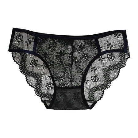 

Panties For Women Hollow Out Underwear Lace Bra Brief Set Breathable Ladies Cotton Bras & Brief Bra Set