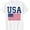 White, variant on USA Shirt Women Men American Flag Patriotic 4th of July T-Shirt , White