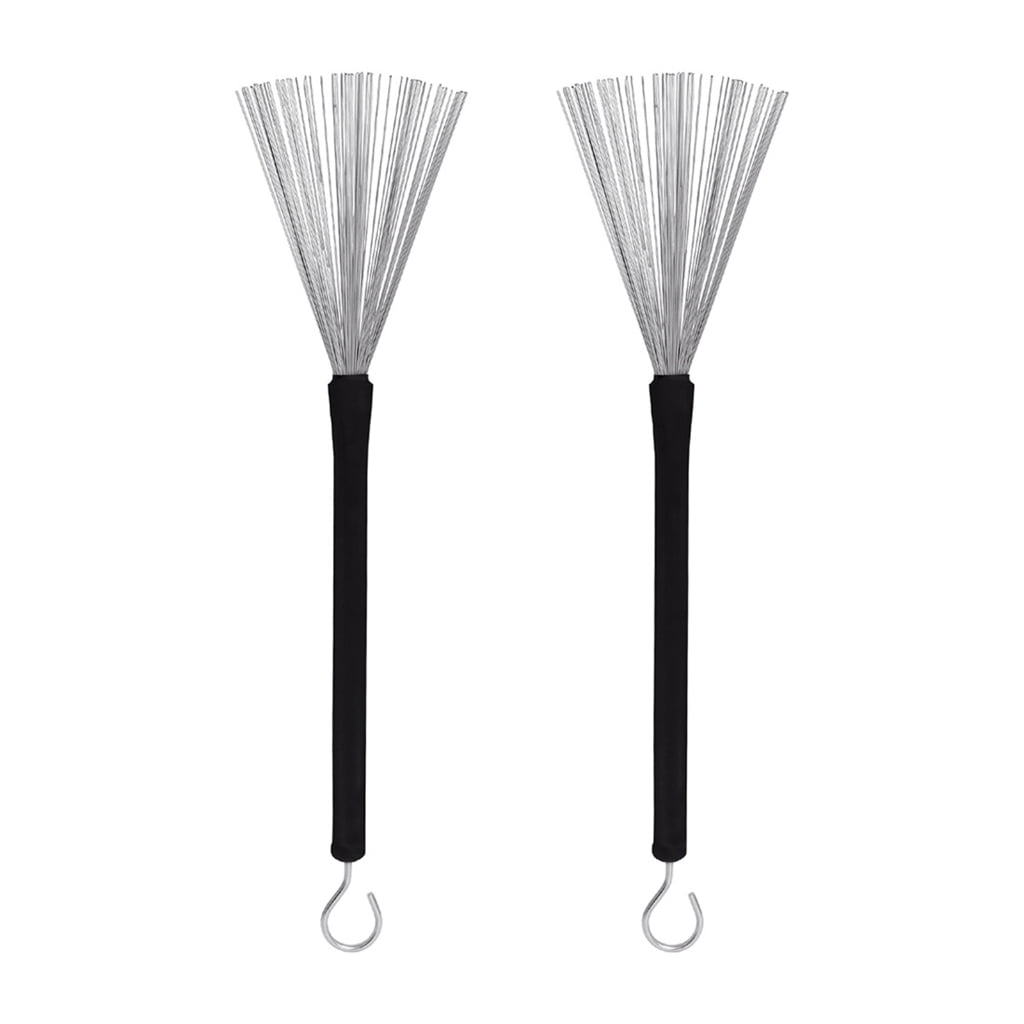 WINDLAND Drum Wire Brush Drum Brush+Nylon Drum Stick+Bundle Stick+Storage Bag Percussion Accessories Drum Stick Set for Drum Brushes Stick Set 1 Pair Drum Brushes Nylon Drumstick Drum Sets Brush