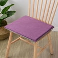 thumbnail image 4 of Linen Seat Cushion, Non Slip Indoor Chair Pad, 15.75x15.75 Inch, Washable, Resilient Foam, Suitable for Office, Dining, Car, and Kids Chairs, 4 of 7