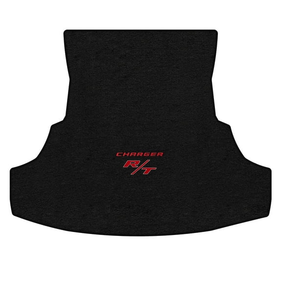 Lloyd Mats LogoMat Custom-Fit Carpet Trunk Mat for 2011-2012 Dodge Charger, Charcoal