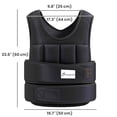 thumbnail image 3 of Soozier Gilet Lesté de 22 Lb, Gilet de Course à Poids Réglable, Noir, 3 of 10