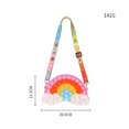 thumbnail image 3 of Bolsos cruzados para niñas y mujeres con correa, nube y arco iris, burbuja de empuje, su juguete sensorial Pop Fidget, bolsos cruzados para aliviar el estrés, bolso pequeño, juguetes sensoriales JM, 3 of 5