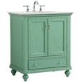 thumbnail image 4 of Elegant Lighting Vf12330-Vw Otto 30" Free Standing Single Basin Vanity Set - Vintage Mint, 4 of 7