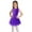 Purple, variant on iEFiEL Girls Sparkle Rhinestone Figure Ice Skating Leotard Youth Dance Dress Juniors Gymnastics Skirted Leotard Black 14
