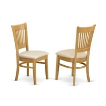 FurniFact Elegant Oak Dining Chairs – Solid Wood Kitchen and Dining Chairs Set of 2