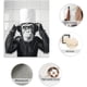 thumbnail image 3 of Lote de 6 lienzos decorativos para baño, sin marco, impermeables, con divertidos chimpancés, en blanco y negro, de 8 x 10 pulgadas., 3 of 9