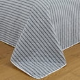 thumbnail image 3 of Market & Place Nora Reversible Lightweight Modern Striped Quilt Set, 3 of 5