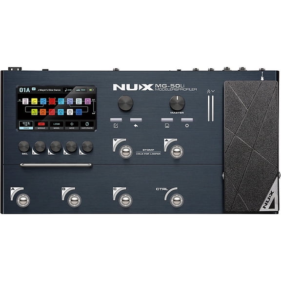 NUX MG-50Li Modeler and Profiler Multi-Effects Processor - Dark Blue