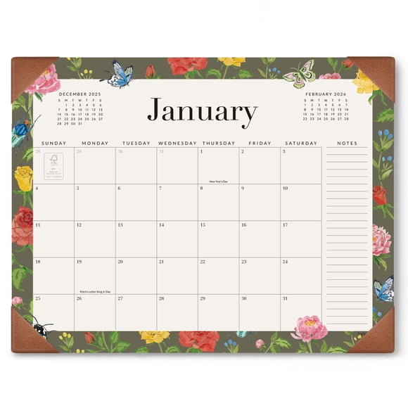 Calendario de Escritorio Jotsome 2026-2027 18 Meses con Base para Escritorio