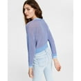thumbnail image 2 of Tommy Hilfiger Tommy Jeans Womens Mesh Stitch Sweater Large Light Blue Heather, 2 of 3