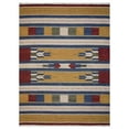 thumbnail image 2 of Rugsotic Carpets Eco-Friendly Woven Hand Woven Kilim Flat Weave Multicolor Contemporary Area Rug, 6'x9' Rectangle, Antimicrobial, 2 of 5
