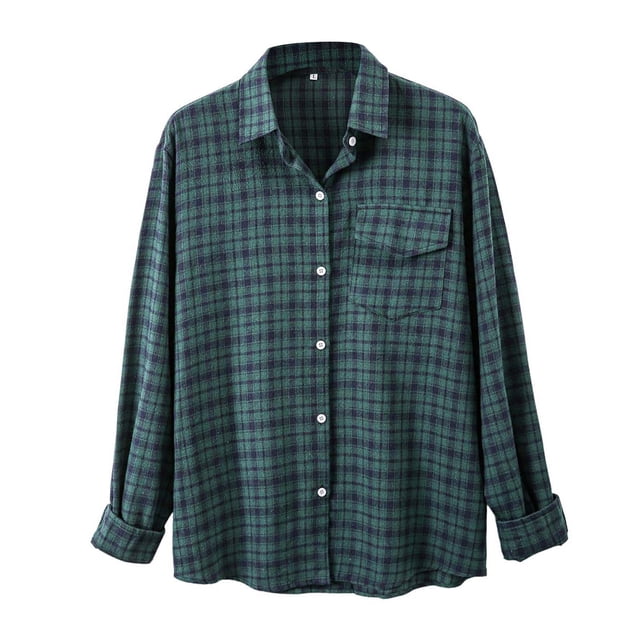 Camisas De Sport Para Hombre Camisa de manga larga con solapa de hebilla a rayas casual para hombre Blusa superior (Army Green, XXL)