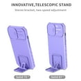 thumbnail image 5 of Jiahe Cover For iPhone 14 6.1 inch Case Hybrid Shockproof Soft TPU Bumper with Slide Camera Lens Protection Kickstand Cover,Purple, 5 of 8