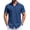 Navy, variant on COOFANDY Men Dress Shirt Short Sleeve Casual Button Down Shirt Summer Beach Shirts Wrinkle Free Shirt