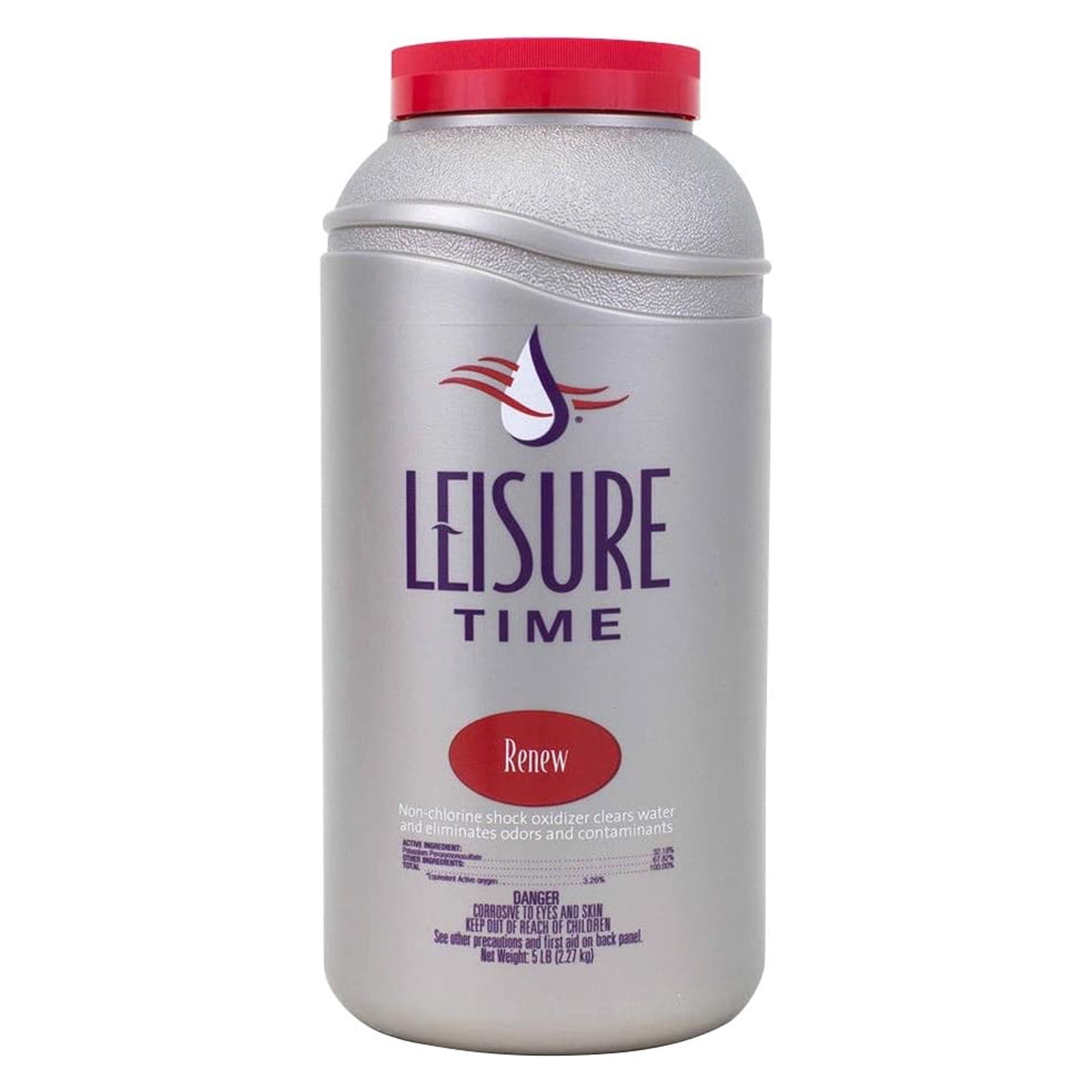 Leisure Time Renew Granular Spa Hot Tub Shock Oxidizer Chemicals, 5 Pounds