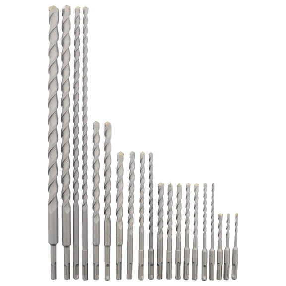Erie Tools 20 Piece SDS Rotary Hammer Concrete Masonry Carbide Tipped Drill Bit Set fit Milwaukee® Hilti® Bosch®