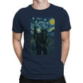 thumbnail image 2 of Starry Night Krampus Art Print Men's T-shirt, 2 of 3