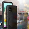 thumbnail image 2 of Funda de teléfono para Samsung Galaxy A72, A52, A71, A51, 5G, Metal de aluminio duro, protección resistente, cubierta de vidrio templado, accesorios de regalo qym unisex, 2 of 2