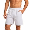 thumbnail image 2 of Hurxie Men's Athletic Shorts with Pockets 5" / 7" / 9" Inseam Quick Dry Lightweight Workout Gym Running Shorts White,XL, 2 of 7