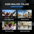 thumbnail image 3 of GOCOM G200 Family Radio Service (FRS) Adult Walkie Talkie,Long Range Two Way Radio Rechargeable 2Pack, 3 of 7