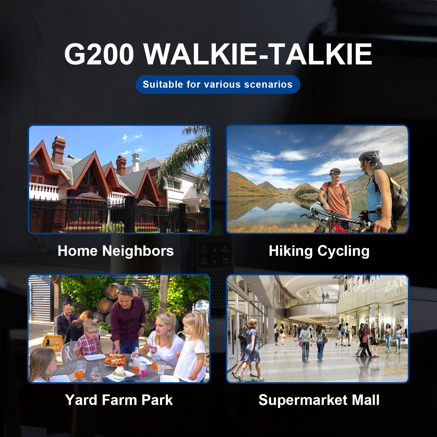 GOCOM G200 Long Range Walkie Talkies 2-Pack photo 3