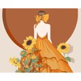 thumbnail image 1 of Girasol niña 5D DIY Diamond Painting Kits Resina Full Round Home Wall Art Tmvgtek Oficina Multiescena Multifunción, 1 of 9