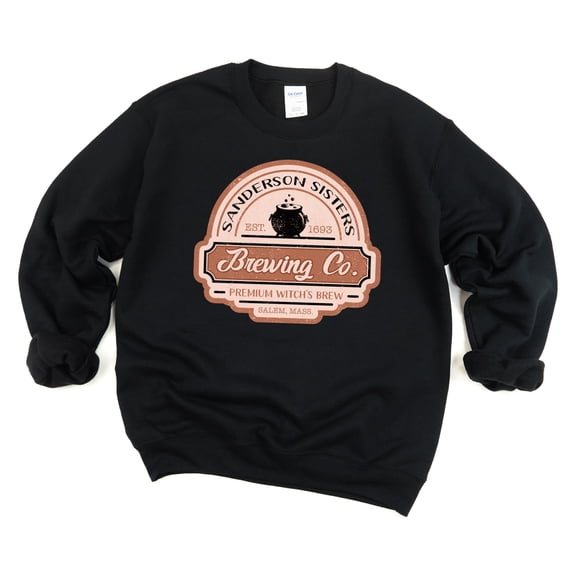 Gemelli Women's "Sander Sisters Brewing Company" Halloween Sweatshirt