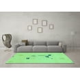 thumbnail image 3 of Ahgly Company Indoor Rectangle Abstract Turquoise Blue Modern Area Rugs, 8' x 10', 3 of 4