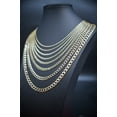 thumbnail image 3 of 14K Real SOLID Gold Pave Cuban Curb Link Chain, SOLID Cuban Curb Chain,14K SOLID Two Tone Gold Chain Necklace Man and Woman,14K Heavy Chain (Width:4.6MM; Necklace length:24;), 3 of 7