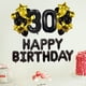 thumbnail image 5 of KAKOWELY Juego de 43 globos clásicos de 30 años, negros y dorados, globos decorativos para fiestas y celebraciones., 5 of 5