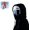 Black, variant on Waterproof Fleece Lined Hood, Windproof 3-in-1 Full Cover Ski Mask with Drawstring, Winter Balaclava Cycling Face Mask